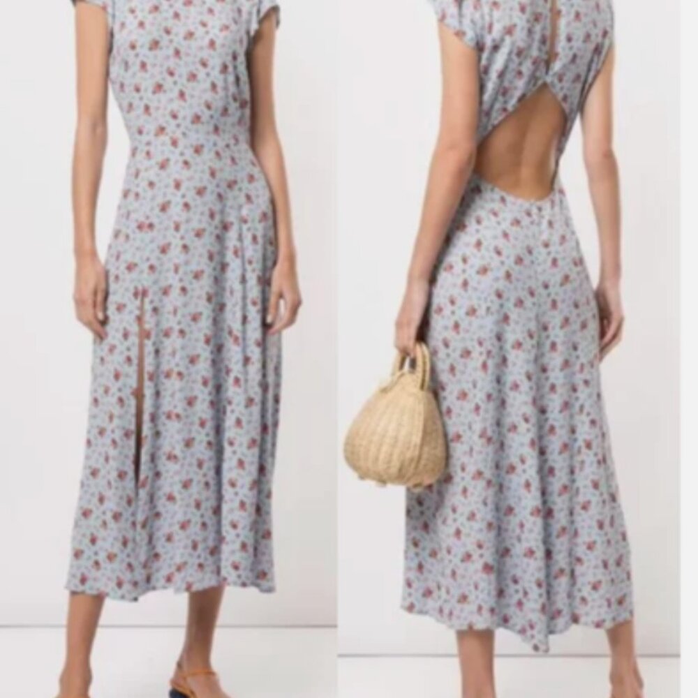 Reformation Gavin Dress , sz 12, Petunia - Picture 2 of 3